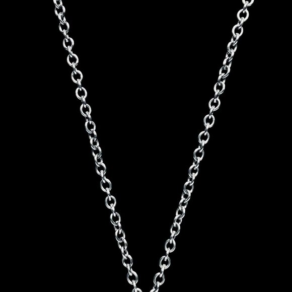 VTG Avon Silver Tone Cable Chain Necklace W/Articulating Swivel Pendant (5686) - Picture 3 of 7